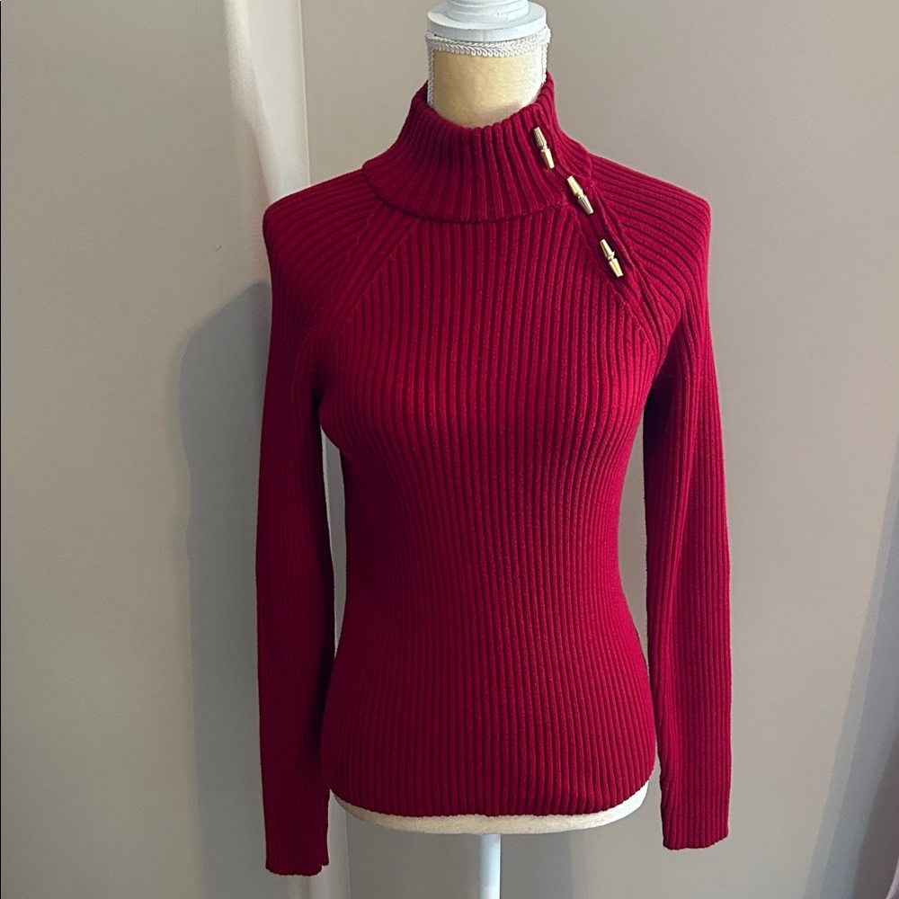 EUC Ralph Lauren Red Sweater(size small)